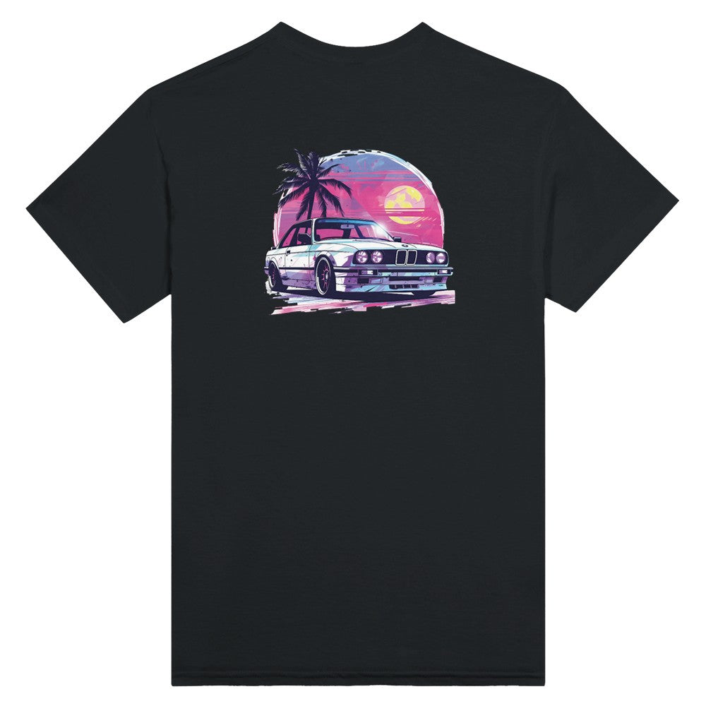 bmw e30 m3 herren t-shirt aus schwerer baumwolle mit klassischem motorsport-design und langlebiger verarbeitung