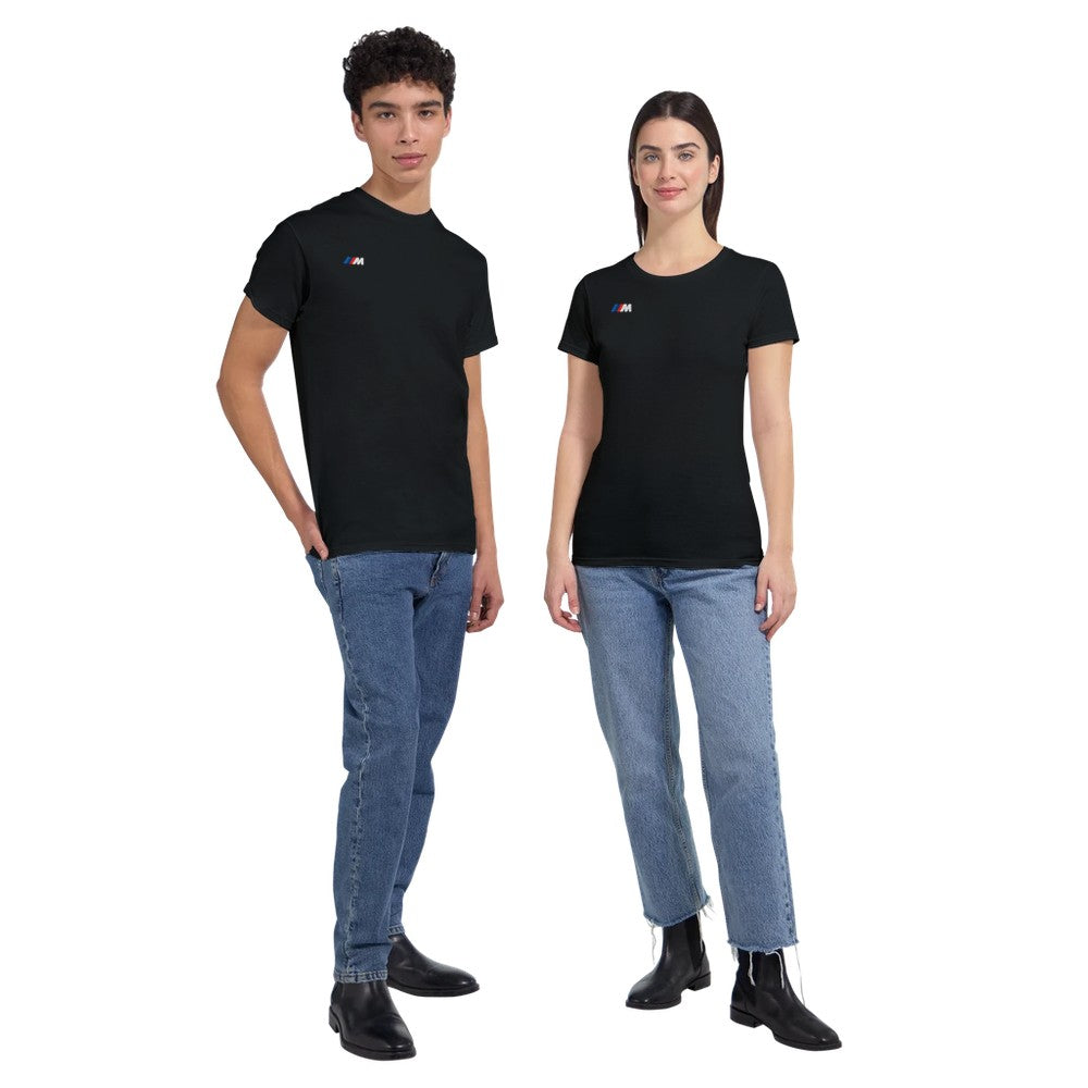 BMW E30 M3 Herren T-Shirt aus schwerer Baumwolle mit klassischem Motorsport Design schwarz