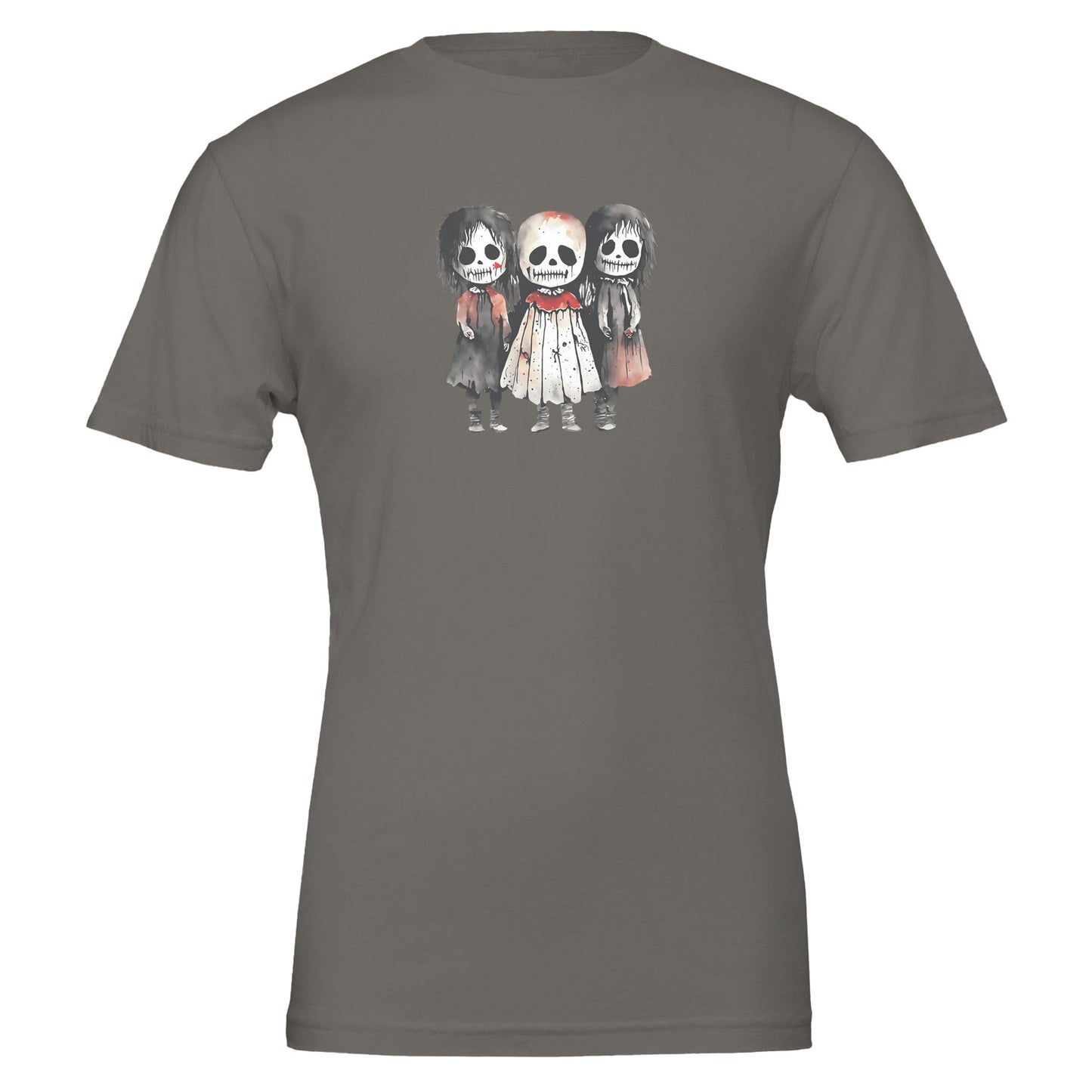 horror child t-shirt with spooky skeleton kids graphic, soft eco-friendly cotton, unisex fit for kids