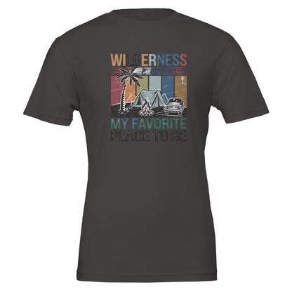 Premium Wilderness T-Shirt in Unisex Passform aus weicher, nachhaltiger Baumwolle mit Outdoor-Motiv und robuster Qualität.