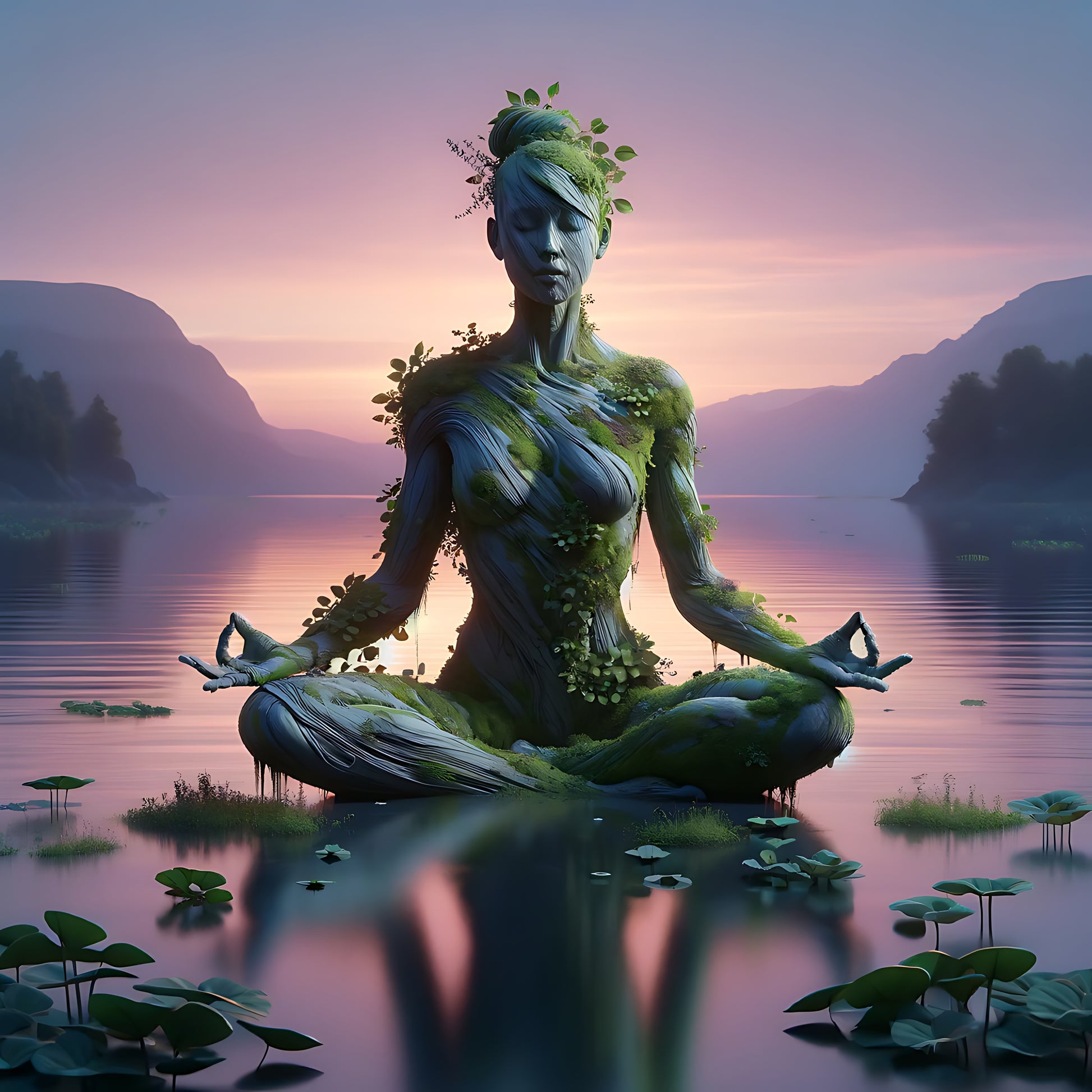 Nature Meditation Art Print