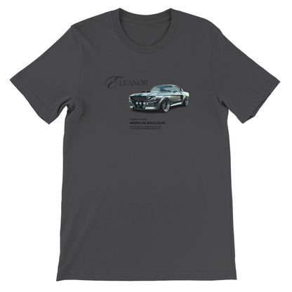 Eleanor Lieblings T-Shirt Unisex aus 100% Baumwolle mit American Musclecar Print in Grau