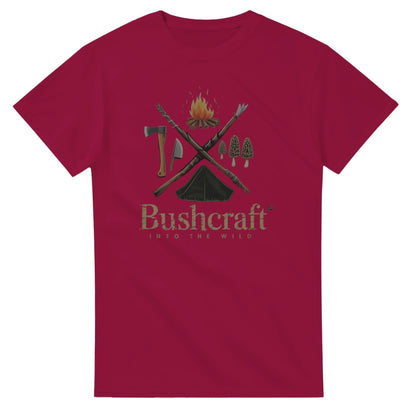 Bushcraft T-Shirt aus hochwertiger Baumwolle mit Outdoor-Motiv für Naturliebhaber