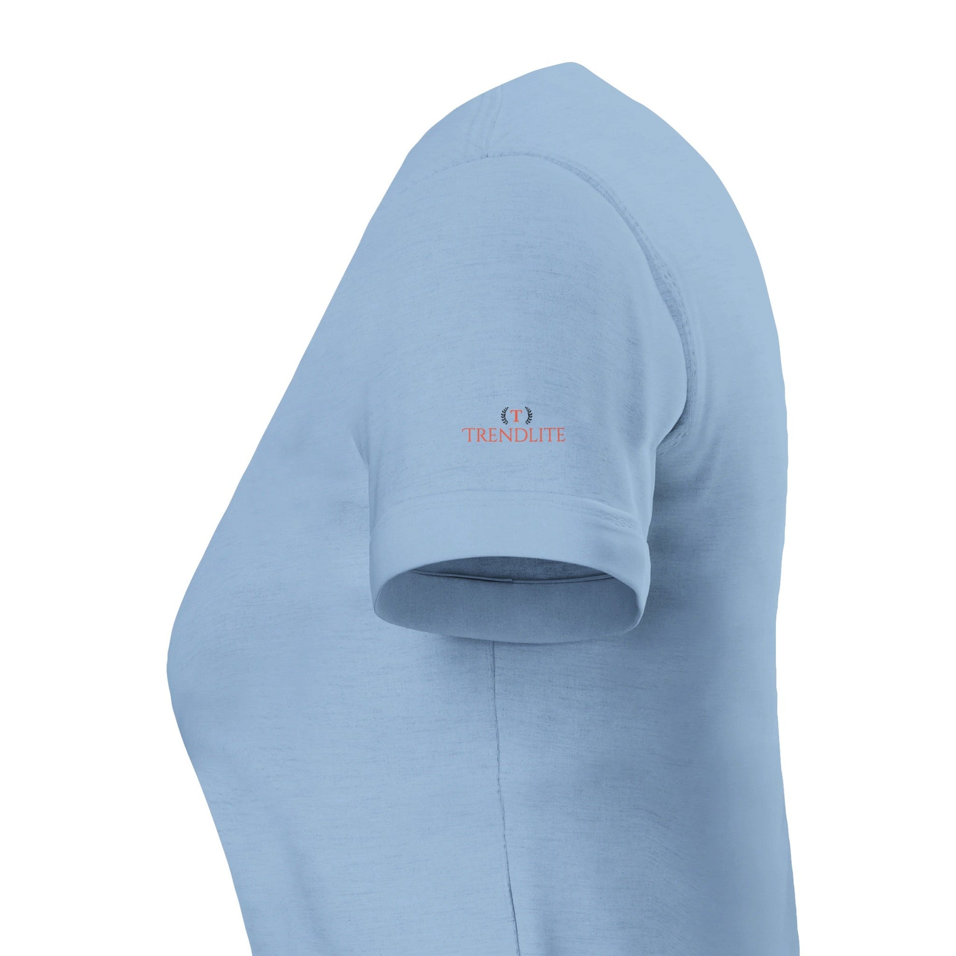 Kirschblüten Träume Damen-Crewneck T-Shirt aus weicher Baumwolle in Hellblau, bequem und stilvoll.