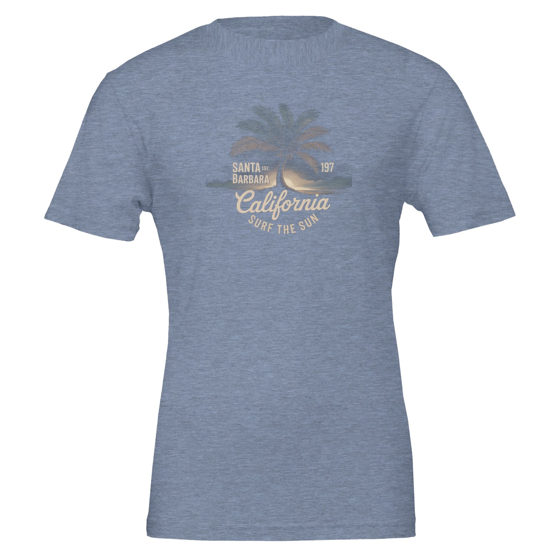 Eco-friendly Surfer T-Shirt Sommer in soft cotton with California surf graphic and tailored unisex fit