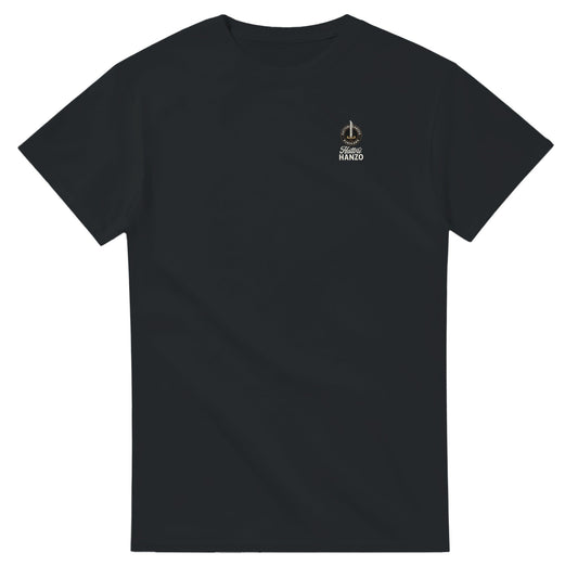 Schwarzes Hattori Hanzo T-Shirt aus 100% Baumwolle mit hochwertigem, langlebigem Design und nahtlosem Kragen.