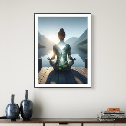 Yoga Kunstdruck Meditation - Shenmi