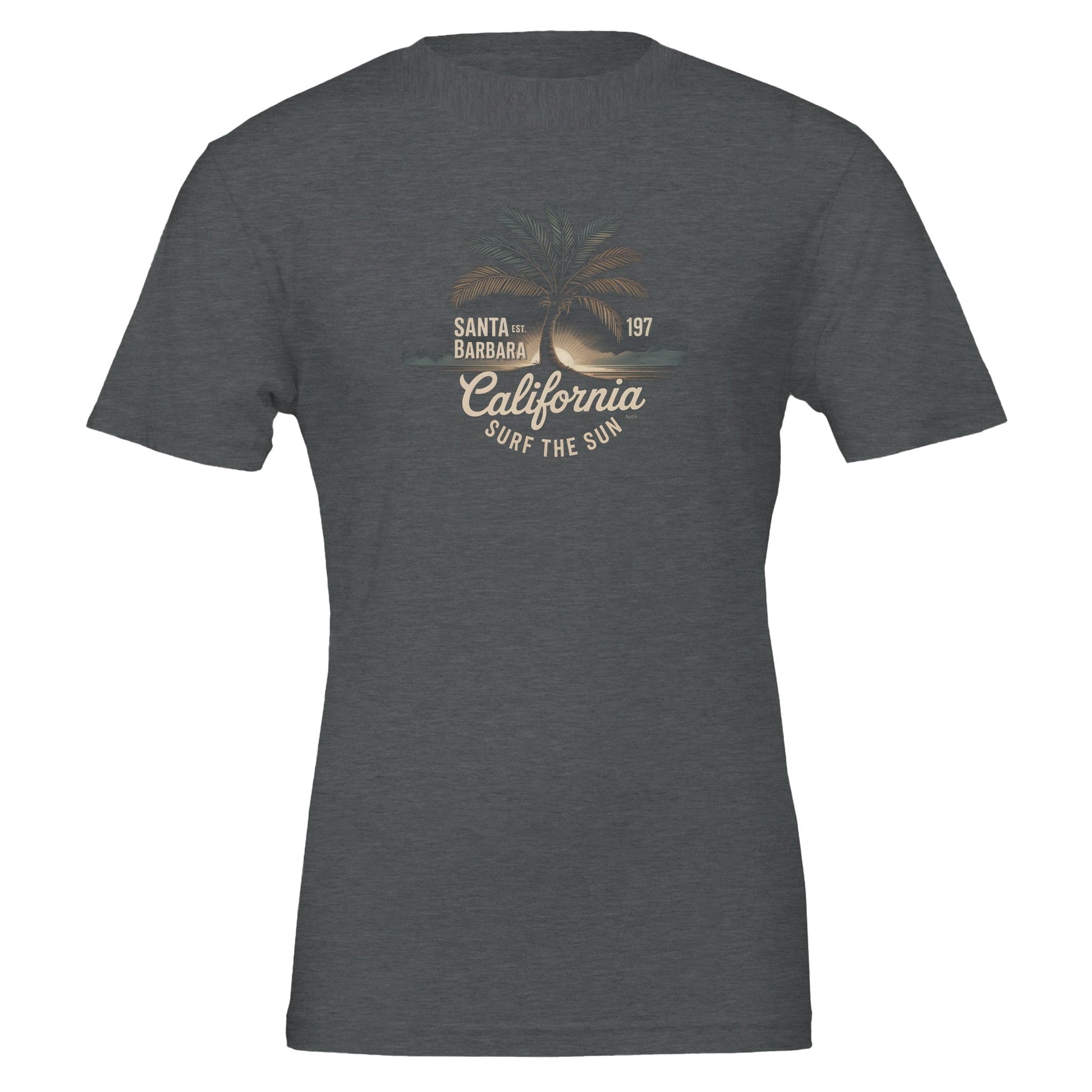 Eco-friendly Surfer T-Shirt Sommer in soft cotton with California surf design, perfect for summer style and comfort