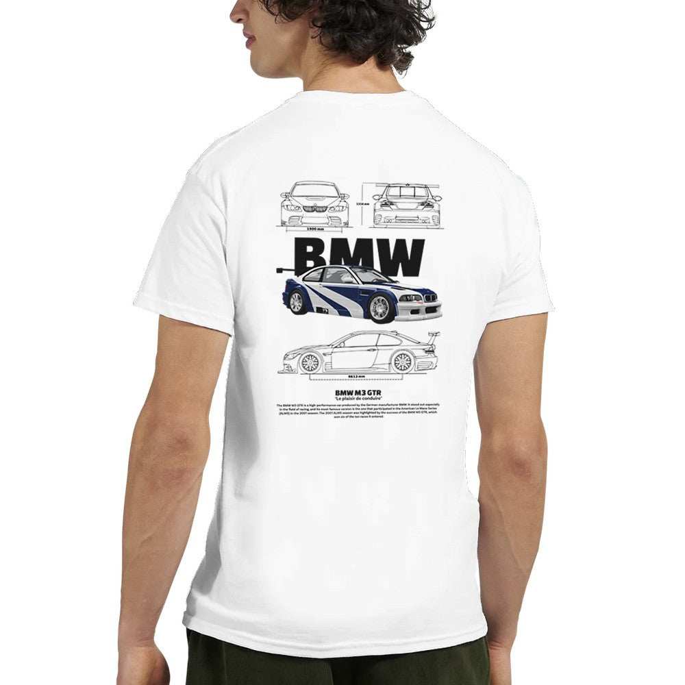 BMW E30 M3 Herren T-Shirt mit klassischen Motorsport-Design und hochwertigen Baumwollqualität für Autoliebhaber