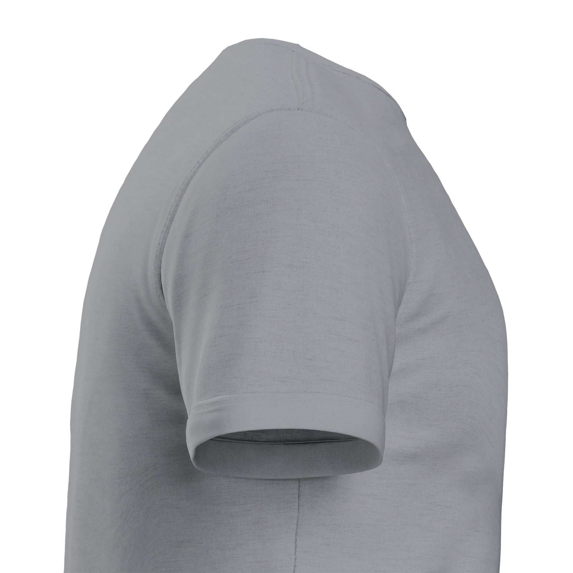 Graues Wikinger T-Shirt mit exklusivem Design und weicher Haptik, schlauchförmige Passform für hohen Tragekomfort.