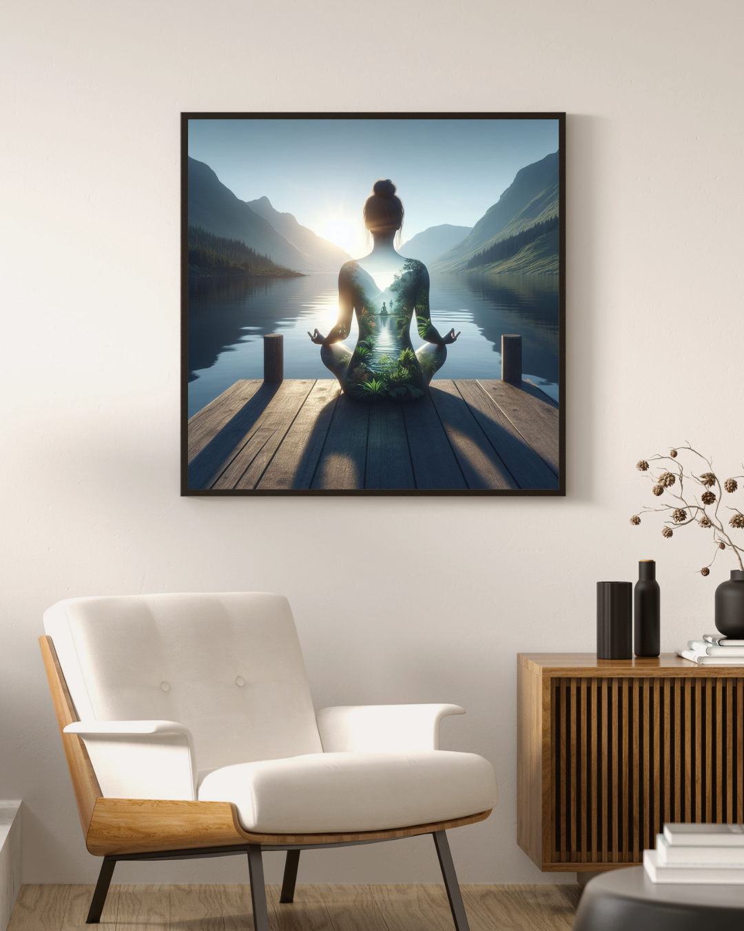 Yoga Meditation Wandbild