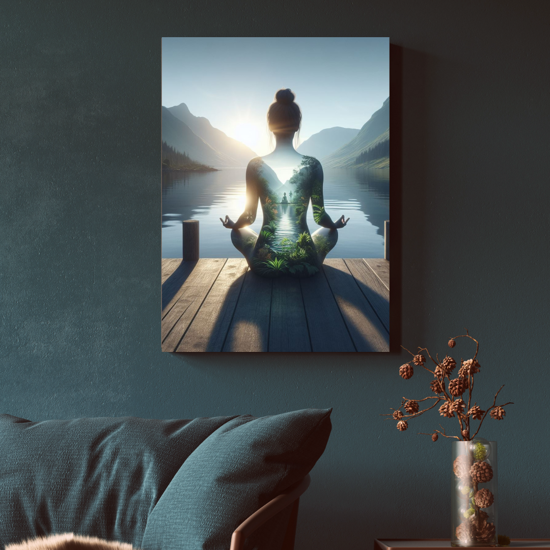 Yoga Meditation Wandbild