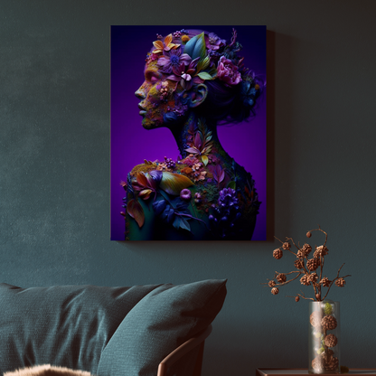 Colorful Blue Art Print Kunstprint