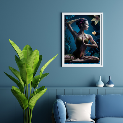 Blue Move Art Print