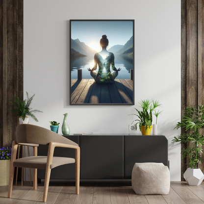 Yoga Meditation Wandbild