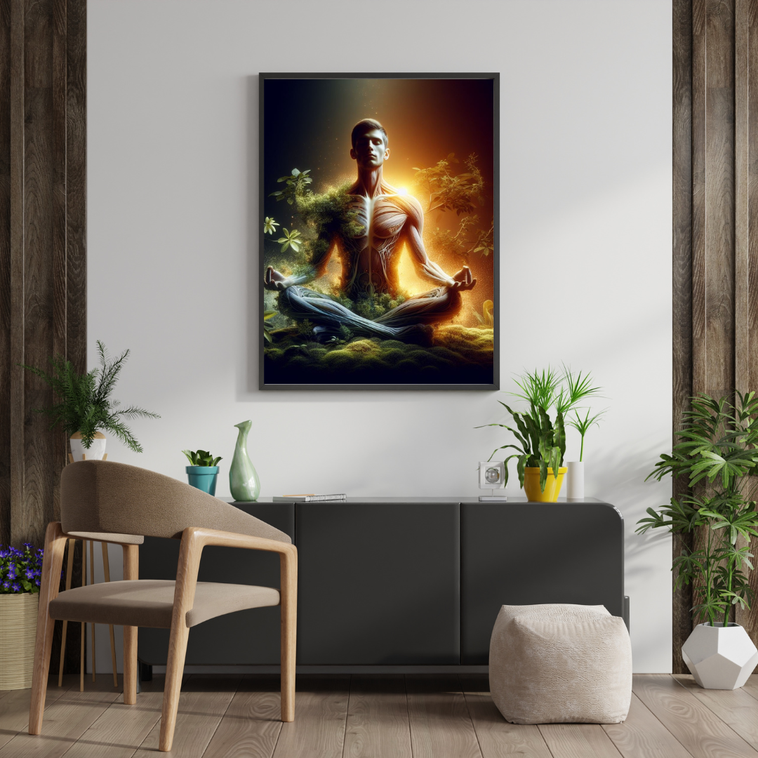 Powerful Yoga Art Print