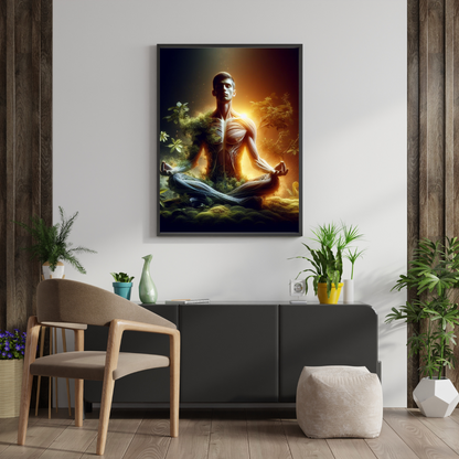 Yoga Poses Art Print