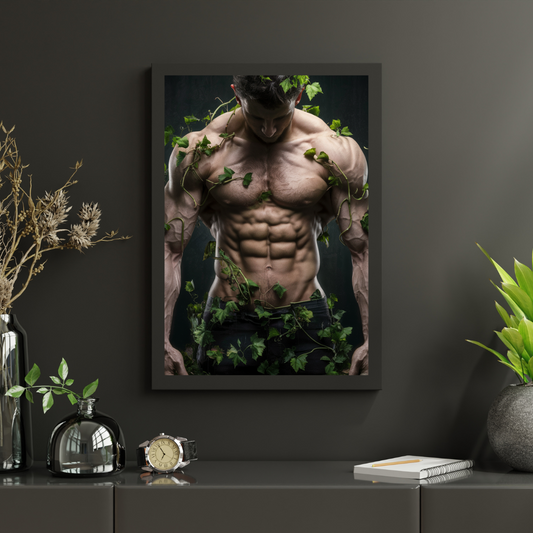 Men Nature II art print, wall picture, nature and man