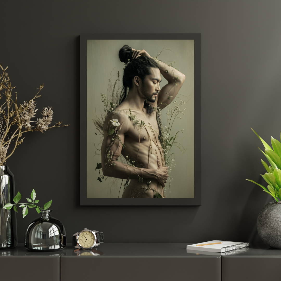 Men Nature Kunstprint, Wandbild, Natur und Mensch