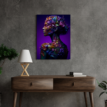 Colorful Blue Art Print Kunstprint