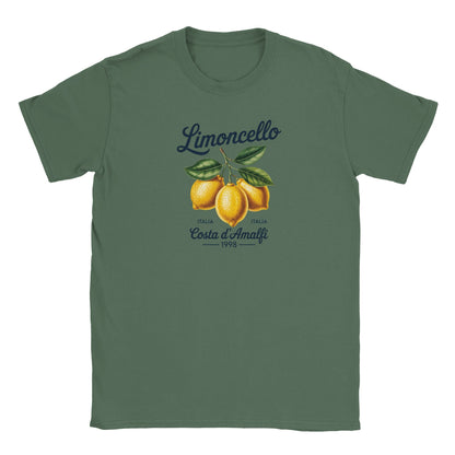 Limoncello Italien T-Shirt mit Zitronenmotiv, weiche Passform und nahtlosem Kragen, ideal für den Sommer