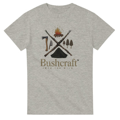 Bushcraft T-Shirt aus hochwertiger Baumwolle mit Outdoor-Motiv für Naturliebhaber, langlebig und bequem