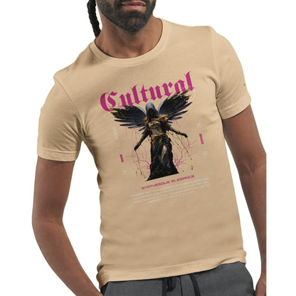Premium Unisex T-Shirt aus weicher Airlume-Baumwolle mit kulturellem Streetwear-Print und körperbetonter Passform.