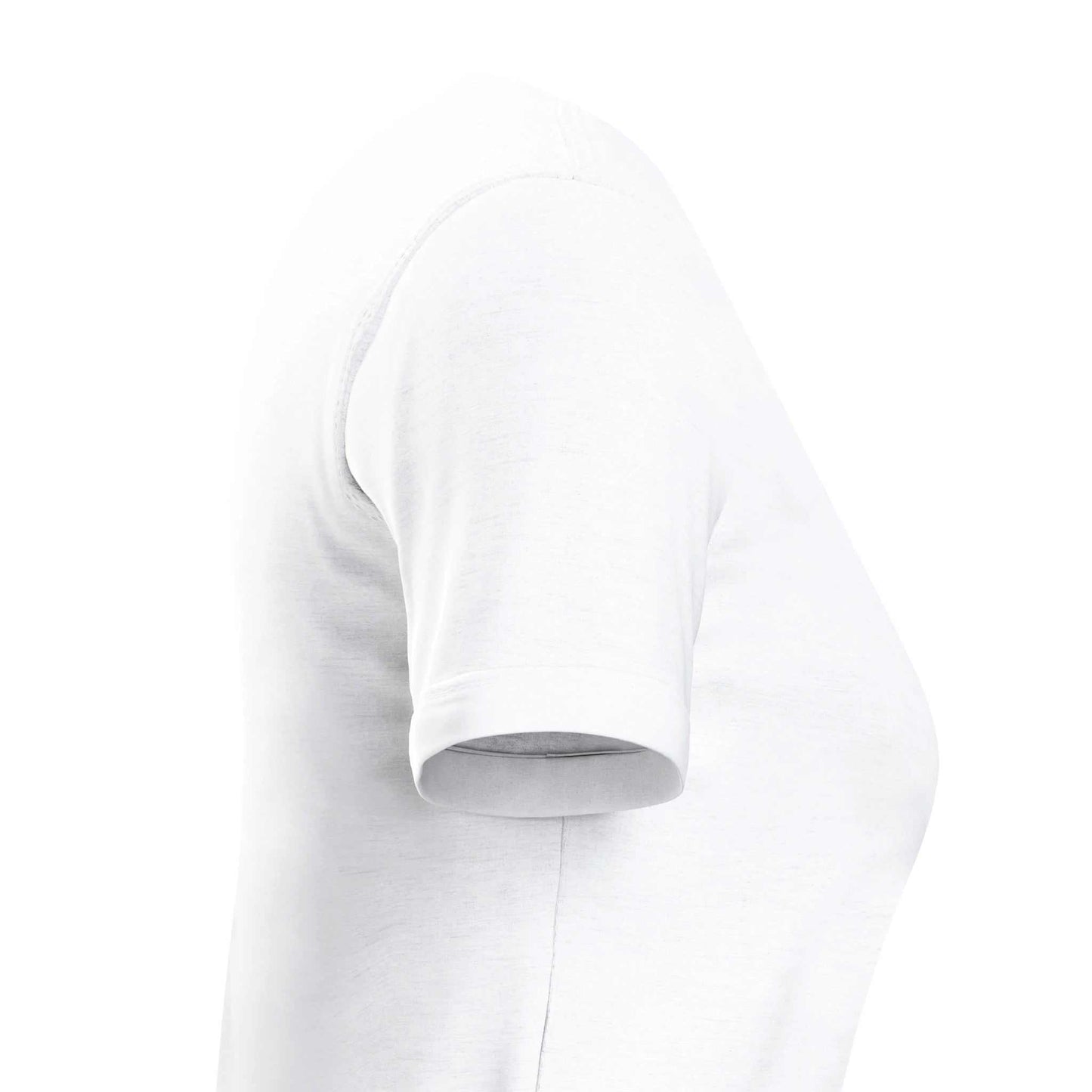 damen-t-shirt sakura spring in weiß mit taillierter passform und kurzer ärmel aus 100% gekämmter baumwolle