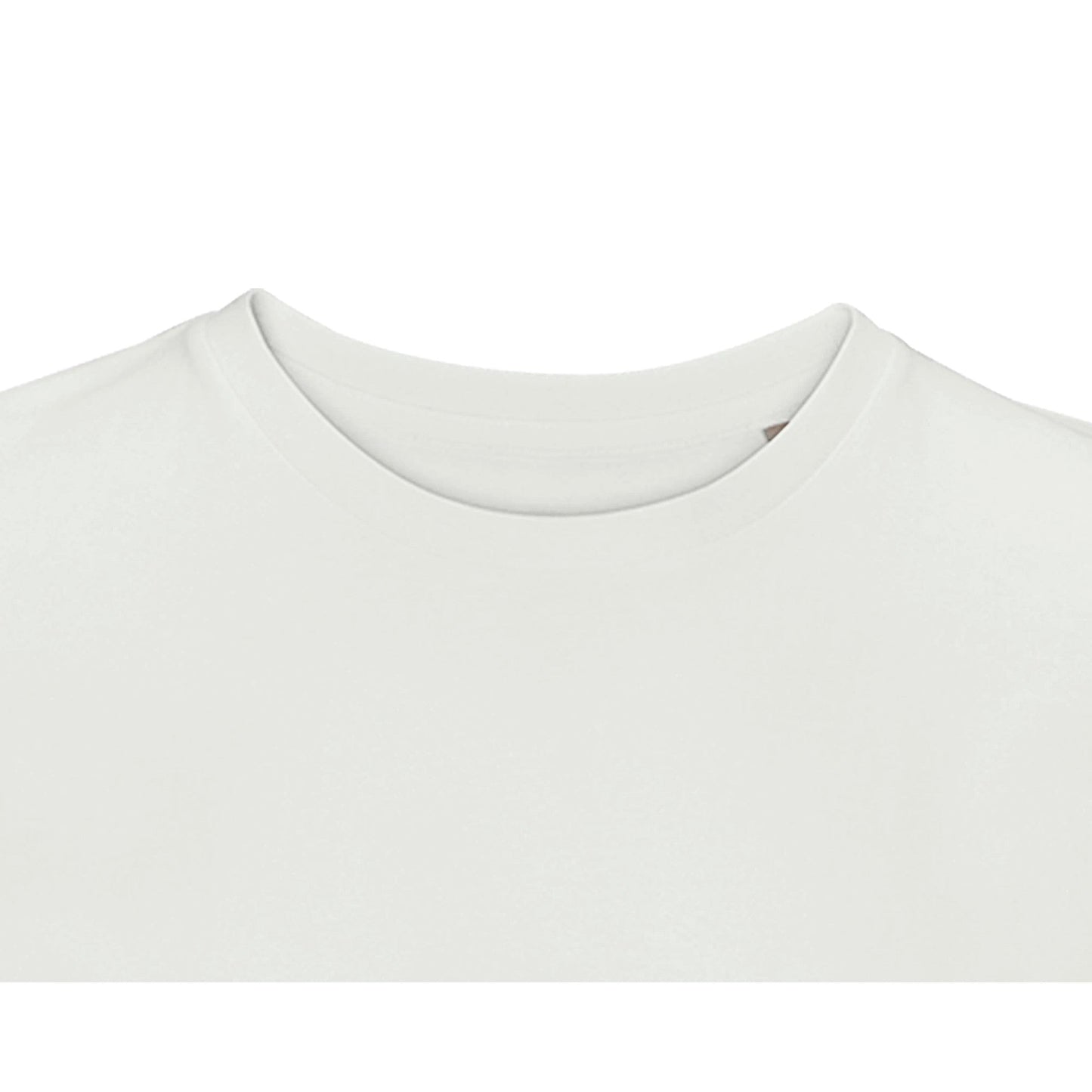 weißes recycled t-shirt mit rundhalsausschnitt aus nachhaltiger baumwollmischung