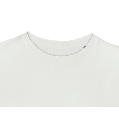 weißes Recycled T-Shirt mit Rundhalsausschnitt aus nachhaltiger Baumwollmischung