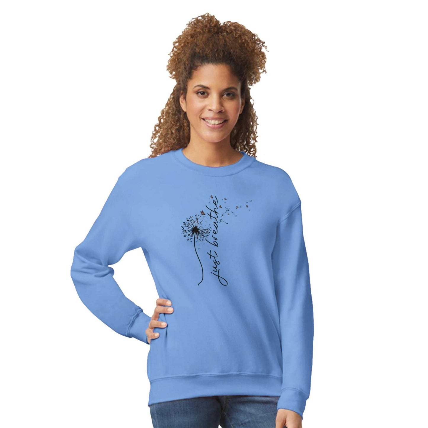 damen sweatshirt entspannungs pullover aus baumwollpoly-mischung mit blumendesign und weicher, atmungsaktiver textur