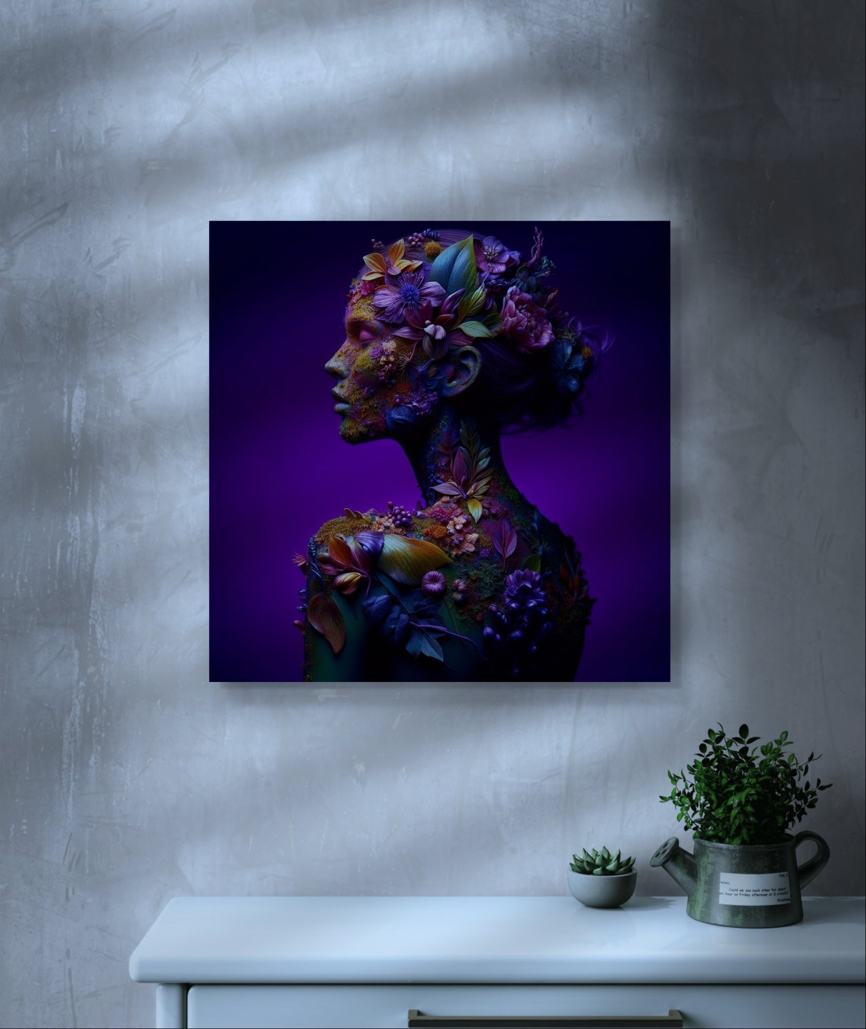 Colorful Blue Art Print Kunstprint - Shenmi