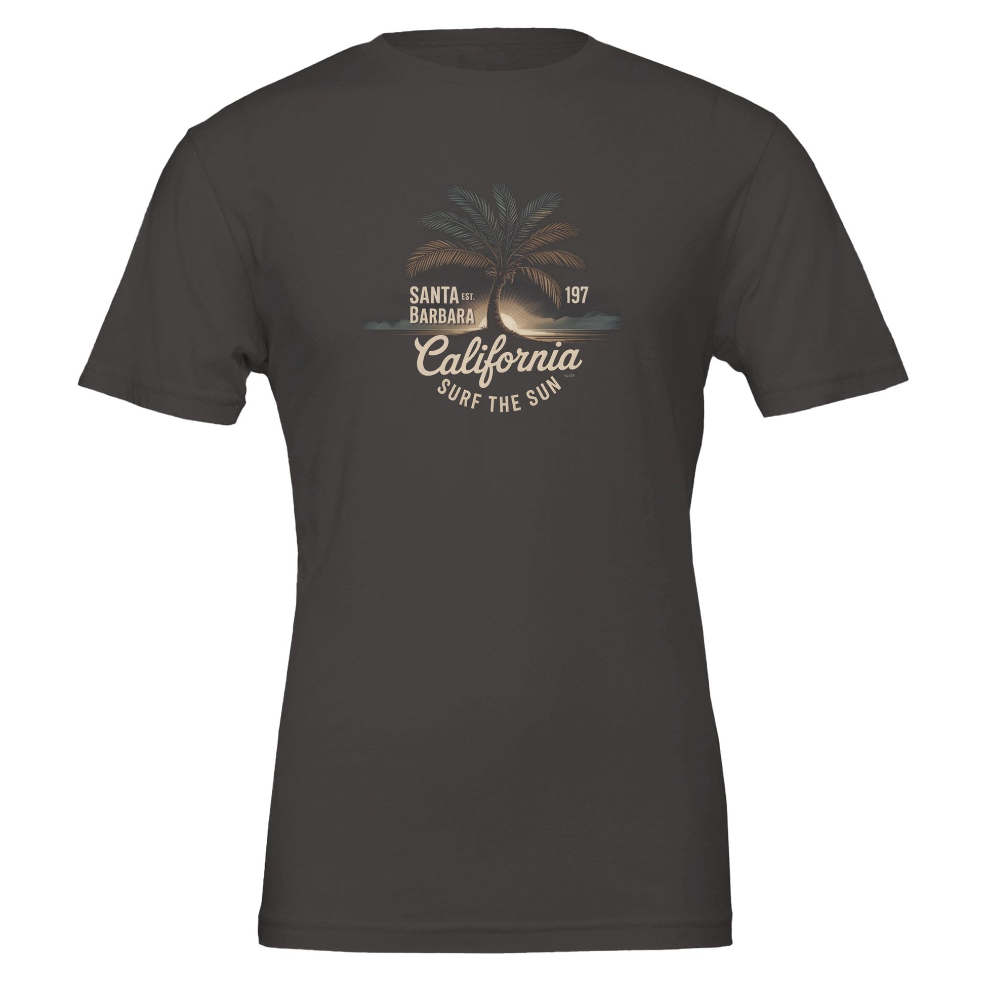 Surfer T-Shirt Sommer aus weicher, umweltfreundlicher Baumwolle mit California Surf-Design
