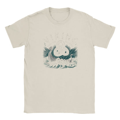 Wikinger T-Shirt beige mit exklusivem Wikingerboot-Design und weicher Haptik
