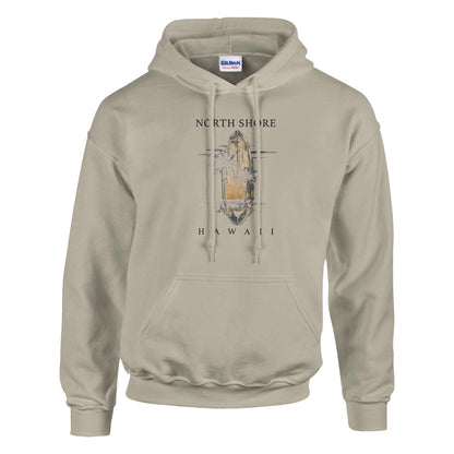 Pullover Hoodie Sommer Feeling Hawaii aus weichem Baumwoll-Polyester-Mix mit Kapuze und Kängurutasche
