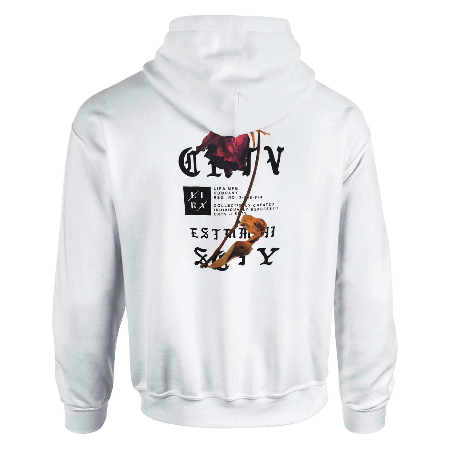 weißer lira bequemer hoodie mit urbanem stil und komfortablem design für den täglichen gebrauch