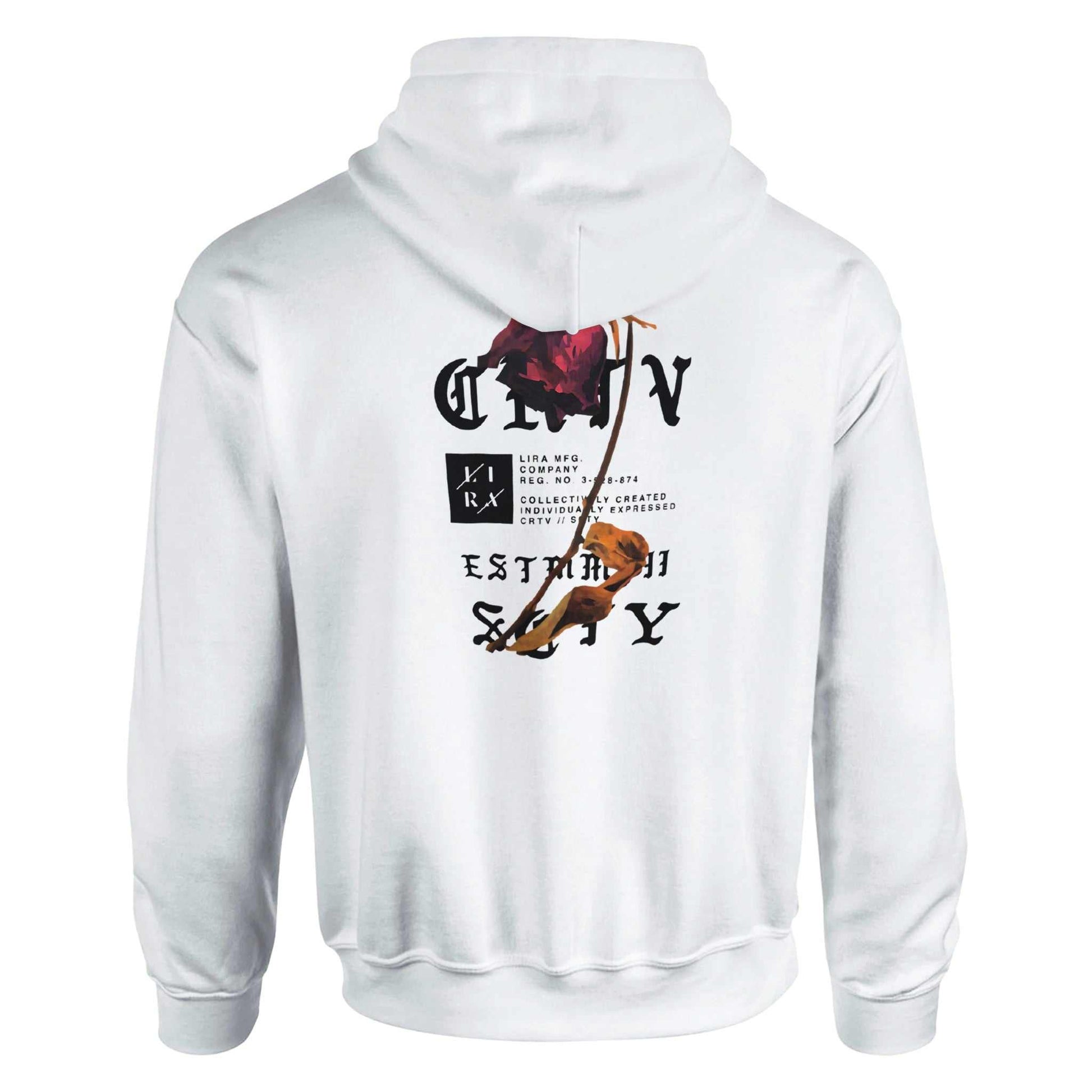 Weißer Lira Bequemer Hoodie mit urbanem Stil und komfortablem Design für den täglichen Gebrauch
