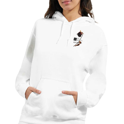 Lira Bequemer Hoodie weißer Kapuzenpullover urbaner Stil und Komfort für Alltag