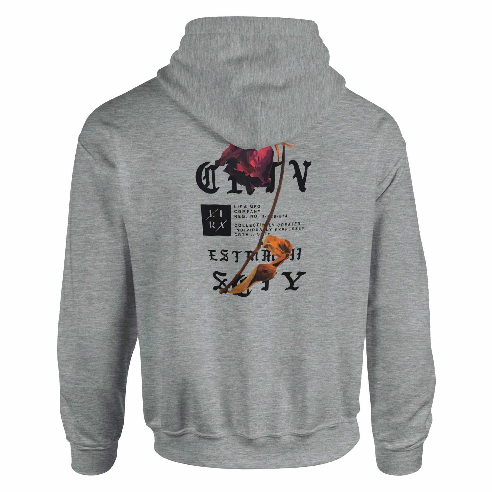 Lira Bequemer Hoodie grauer Kapuzenpullover mit urbanem Design für den Alltag