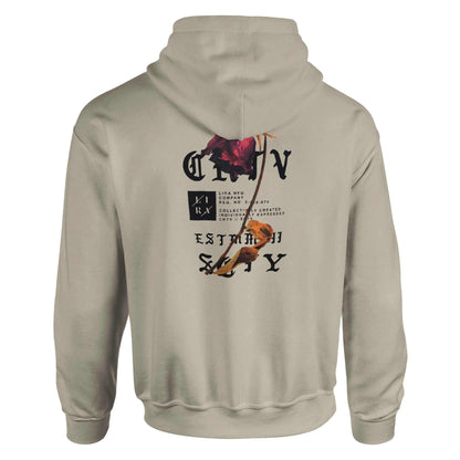 Lira Bequemer Hoodie beige mit urbanem Design und bequemen Schnitt, ideal für entspannte Stunden