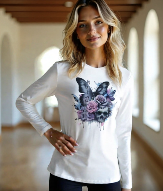 Schmetterlings-Traum Langarmshirt
