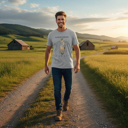 Unisex T-Shirt Hawaii Sommer Beach mit Hawaii-Motiv aus hochwertiger Baumwolle für sommerlichen Komfort