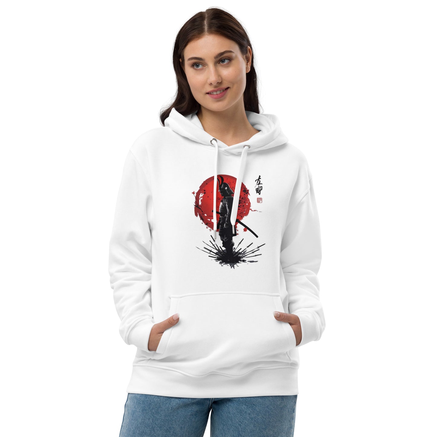 Hochwertiger Bio Hoodie Samurai