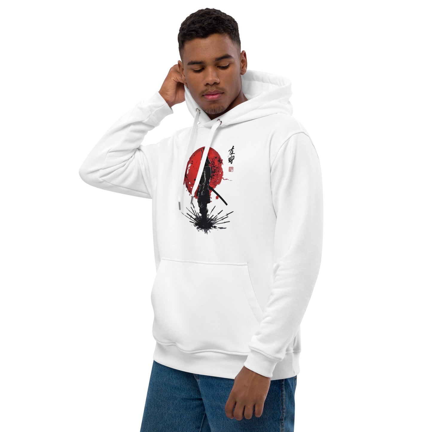 Hochwertiger Bio Hoodie Samurai