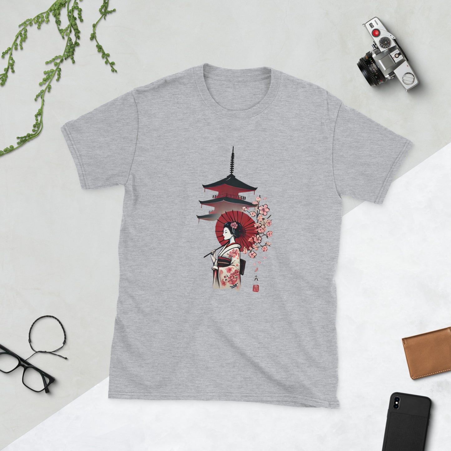 Asian Temple Unisex-T-Shirt