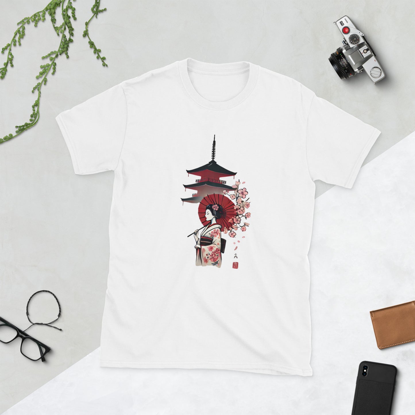 Asian Temple Unisex-T-Shirt